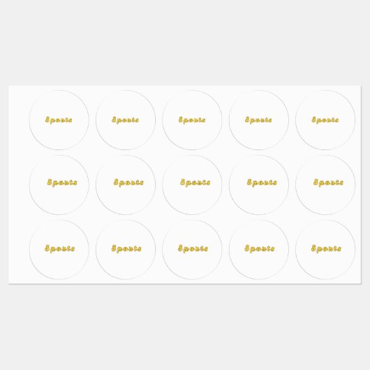 Minimale sportmodus labels (Vel)