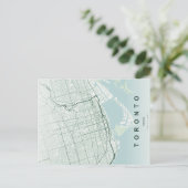 Minimale stadsplattegrond van Toronto als ansichtk Briefkaart (Staand voorkant)
