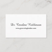 Minimale standaard aangepaste QR-code van fotoarts Visitekaartje (Achterkant)