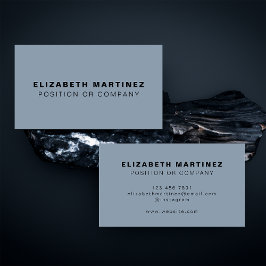 Minimale standaard blauwe, moderne, professionele  visitekaartje