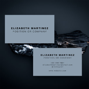 Minimale standaard blauwe, moderne, professionele  visitekaartje