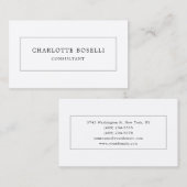 Minimale standaard Professional Premium Silk Visitekaartje (Voorkant / Achterkant)