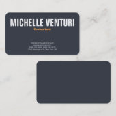 Minimale standaard veelkleurige professionele vorm visitekaartje (Voorkant / Achterkant)