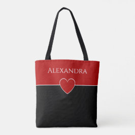 Minimale standaard voor hart- en kleurenblokken mo tote bag