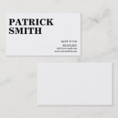 Minimale standaard Wiskunde tapewisselaar Visiteka Visitekaartje (Voorkant / Achterkant)