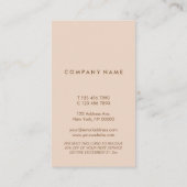 Minimale standaardpasteelPerzier verticale korting Visitekaartje (Achterkant)