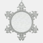 Minimale Star-achtergrond - wit Tin Sneeuwvlok Ornament (Voorkant)
