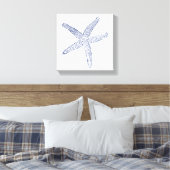 Minimale Starfish Canvas Afdruk (Insitu (Slaapkamer))