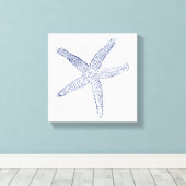 Minimale Starfish Canvas Afdruk (Insitu (Houten vloer))