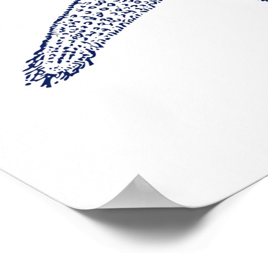 Minimale Starfish Poster (Hoek)