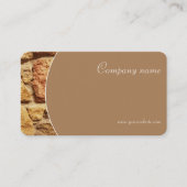Minimale steenfotobeige QR-Visitekaartje Visitekaartje (Voorkant)