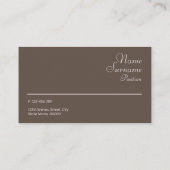 Minimale steenfotografie bruin Visitekaartje (Achterkant)