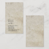 Minimale stenen muur in moderne Professional Visitekaartje (Voorkant / Achterkant)