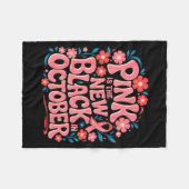 Minimale Steun Borstkanker Bewustzijn Roze Fleece Deken (Voorkant (Horizontaal))