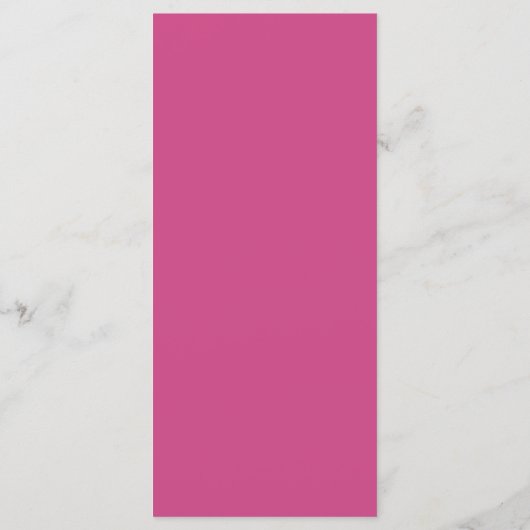 Minimale Stevige Kleur Fuchsia Magenta Roze Huweli Menu (Achterkant)