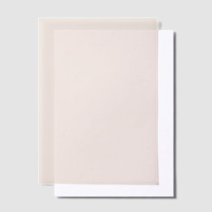 Minimale Stevige Kleur Moderne Roze Huwelijk Vellum Uitnodigingen