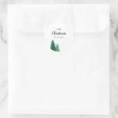 Minimale sticker kerstfamilie (Tas)