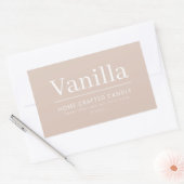 Minimale Sticker met aangepast kaarsenetiket op ma (Envelop)