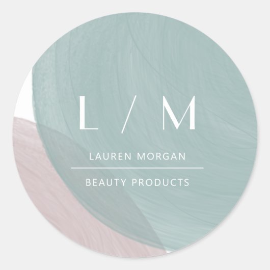 Minimale Sticker van de waterverf Pastel (Voorkant)