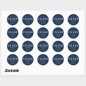 Minimale sticker voor afstudeeraankondiging (Vel)
