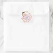 Minimale sticker voor pasgeboren welkomst envelop (Tas)