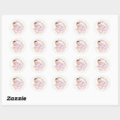 Minimale sticker voor pasgeboren welkomst envelop (Vel)