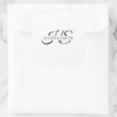 Minimale Sticker witte Logo met een kaarsbruin (Tas)