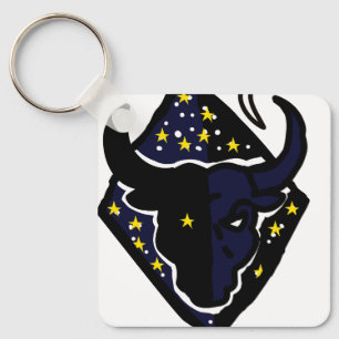 Minimale Stier Dierenriem Sleutelhanger – Modern D