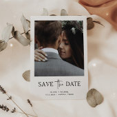 Minimale stijl | Eén foto slaat de datum op Save The Date