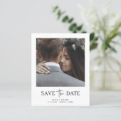 Minimale stijl | Eén fotobudget bespaart de datum (Staand voorkant)