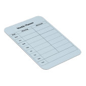 Minimale stijl Engels Weekplanner Magneet (Rechterzijde)