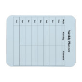Minimale stijl Engels Weekplanner Magneet (Horizontaal)