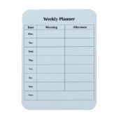 Minimale stijl Engels Weekplanner Magneet (Verticaal)