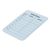 Minimale stijl Engels Weekplanner Magneet (Linkerzijde)