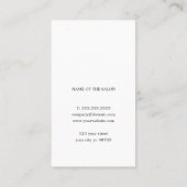 Minimale stijllijst Elegant Clean Hair Visitekaartje (Achterkant)