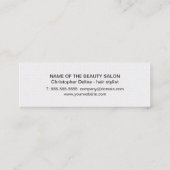 Minimale stijllijst voor Elegant Black en White Ha Mini Visitekaartje (Achterkant)