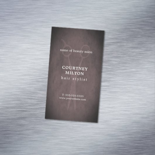 Minimale stijllijst voor legante textuur visitekaartje magneet (Voorbeeld)