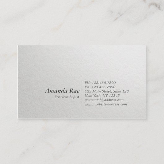 Minimale stijllijst voor zwarte en gouden reliëfte visitekaartje (Achterkant)