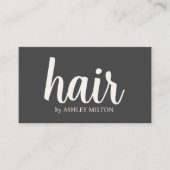 Minimale stijlvolle Beige Grey Afspraakkaart Visitekaartje (Voorkant)