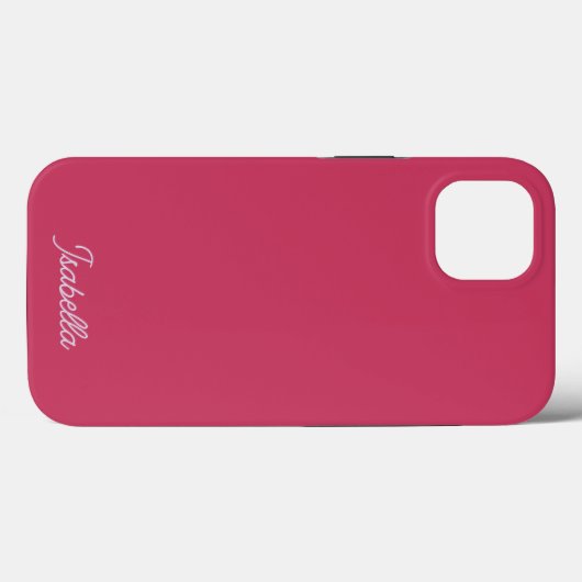 Minimale stijlvolle, donkerroze Paarse eenvoudige  Case-Mate iPhone Case (Achterkant (horizontaal))