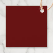 Minimale stijlvolle Folie met vierkante letters en Bedankjes Labels (Achterkant)