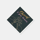 Minimale stijlvolle gouden kleuren om beslissingen servet (Hoek)