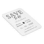 Minimale stijlvolle handgeschreven opslagdatum magneet (Rechterzijde)