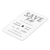 Minimale stijlvolle handgeschreven opslagdatum magneet (Linkerzijde)