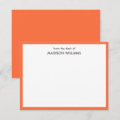 Minimale stijlvolle, moderne Kaart Notitiekaartje (Voorkant / Achterkant)