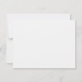 Minimale stijlvolle, moderne Kaart Notitiekaartje (Achterkant)