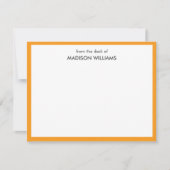 Minimale stijlvolle, moderne Kaart Notitiekaartje (Voorkant)