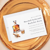 Minimale stijlvolle moderne vrijgezellenfeest kaart