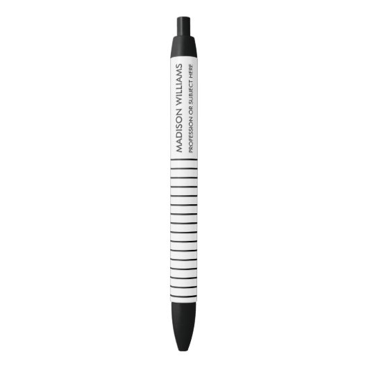 Minimale stijlvolle, moderne zwarte inktpen zwarte inkt pen (Voorkant Verticaal)