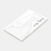 Minimale stijlvolle toendy bruiddress post-it® notes (Schuin)